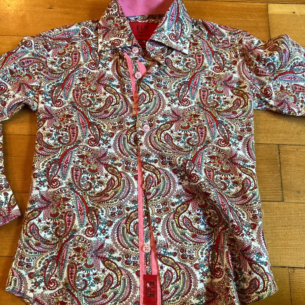 Pink Paisley Button Down